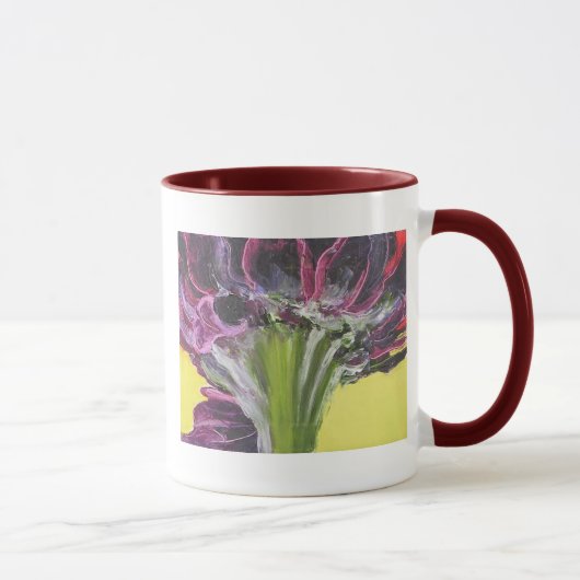 Sonnenblume-Fackel-Tasse Tasse (Rechts)