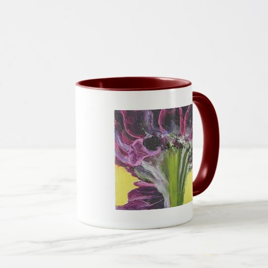 Sonnenblume-Fackel-Tasse Tasse (VorderseiteRechts)