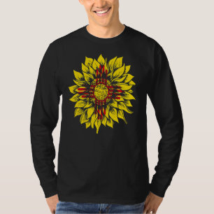 Sonnenblume Fahne New Mexico T-Shirt