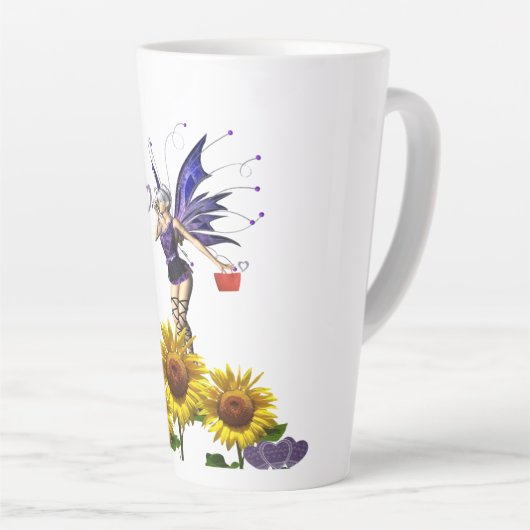 Sonnenblume Fairy Latte Tasse (Rechte Ecke)