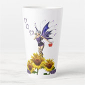 Sonnenblume Fairy Latte Tasse (Vorderseite)