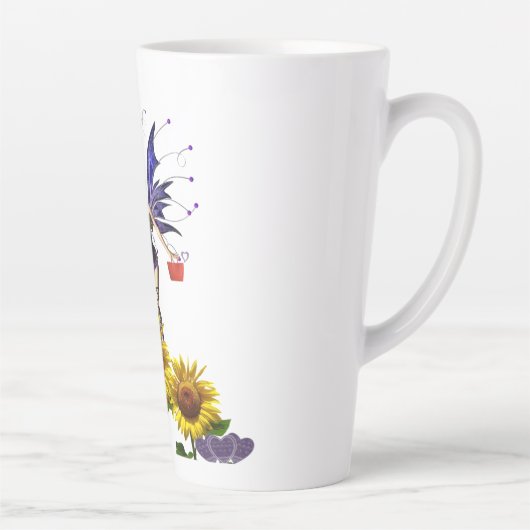 Sonnenblume Fairy Latte Tasse (Rechts)