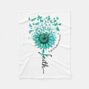 Sonnenblume Faith Butterfly Fragile X Syndrom Awar Fleecedecke