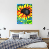 Sonnenblume Fantasie Leinwanddruck (Insitu (Schlafzimmer))