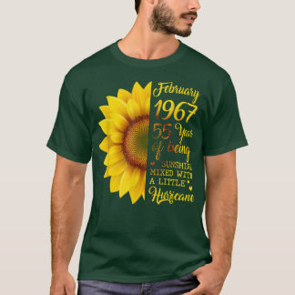 Sonnenblume Februar 1967 55 Jahre Sonnenschein T-Shirt