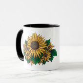 Sonnenblume-Fee mit der Sonnenblume-Tasse Tasse (Vorderseite Links)