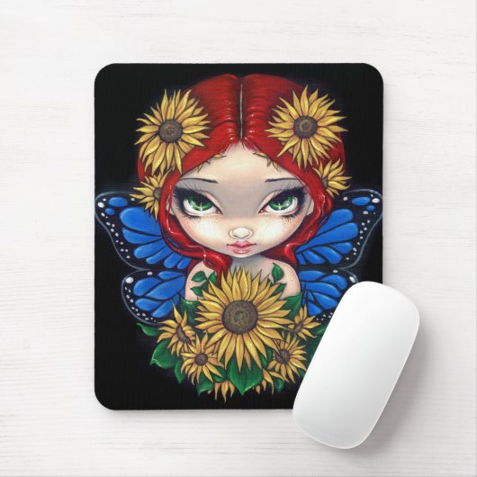 "Sonnenblume-Fee" Mousepad (Mit Mouse)