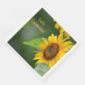 Sonnenblume feiern serviette (Ecke)
