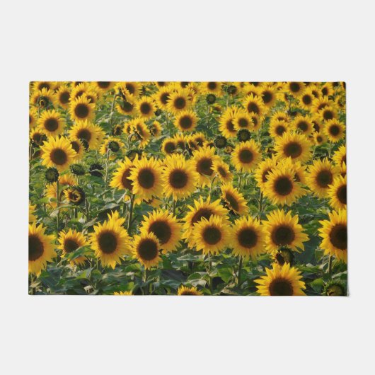 Sonnenblume-Feld Fußmatte (Vorderseite)