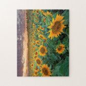 Sonnenblume-Feld in Longmont, Colorado Puzzle (Vertikal)