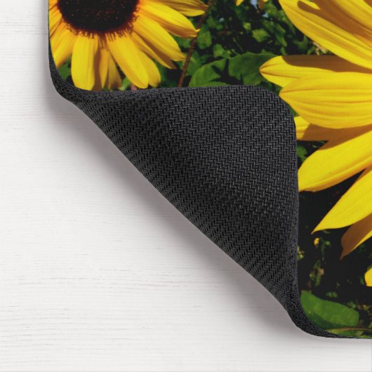 Sonnenblume-Feld Mousepad (Ecke)