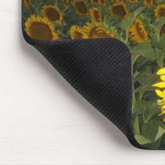 Sonnenblume-Feld Mousepad (Ecke)