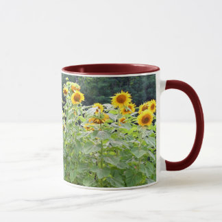 Sonnenblume-Feld Tasse