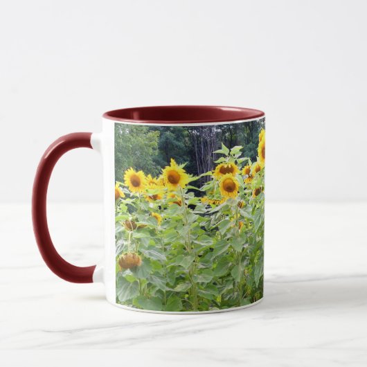Sonnenblume-Feld Tasse (Links)