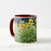 Sonnenblume-Feld Tasse (Vorderseite Links)