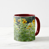 Sonnenblume-Feld Tasse (VorderseiteRechts)