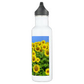 Sonnenblume-Felder Edelstahlflasche (Rechts)