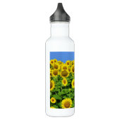 Sonnenblume-Felder Edelstahlflasche (Links)