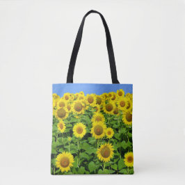 Sonnenblume-Felder Tasche