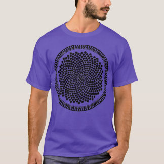 Sonnenblume Fibonacci Fraktal Spiral T-Shirt