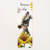 Sonnenblume Fireman Yoga Mat Yogamatte (Vorderseite)