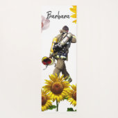 Sonnenblume Fireman Yoga Mat Yogamatte (Rückseite)