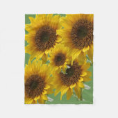 Sonnenblume Fleece Blanket (Vorderseite)