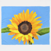 Sonnenblume Fleece Blanket (Vorderseite (Horizontal))