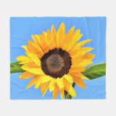 Sonnenblume Fleece Blanket (Vorderseite (Horizontal))
