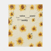 Sonnenblume Fleece Blanket (Vorderseite)