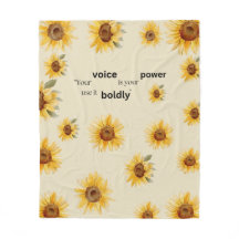 Sonnenblume Fleece Blanket