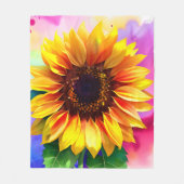 Sonnenblume Fleece Blanket für lebendige moderne Z (Vorderseite)