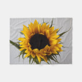 Sonnenblume-Fleece-Decke Fleecedecke (Vorderseite (Horizontal))