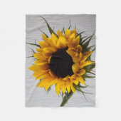 Sonnenblume-Fleece-Decke Fleecedecke (Vorderseite)