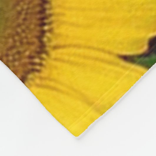Sonnenblume-Fleece-Decke Fleecedecke (Ecke)