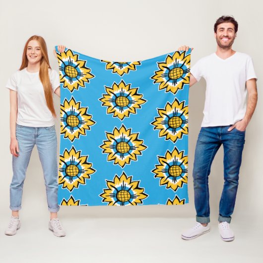 Sonnenblume Fleecedecke (Beispiel)