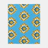 Sonnenblume Fleecedecke (Vorderseite)