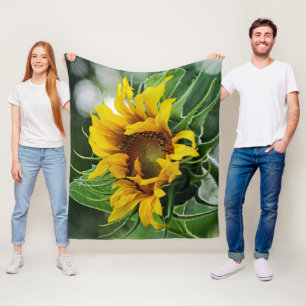 Sonnenblume Fleecedecke