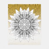 Sonnenblume Fleecedecke (Vorderseite)