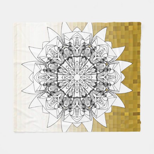 Sonnenblume Fleecedecke (Vorderseite (Horizontal))