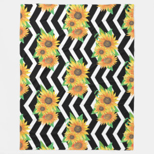 Sonnenblume Fleecedecke
