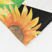 Sonnenblume Fleecedecke (Ecke)