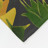 Sonnenblume Fleecedecke (Ecke)