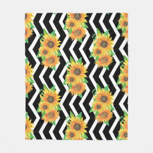 Sonnenblume Fleecedecke