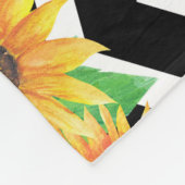 Sonnenblume Fleecedecke (Ecke)