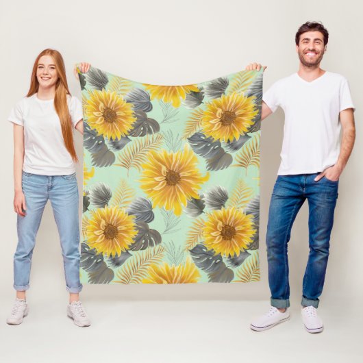 Sonnenblume Fleecedecke (Beispiel)