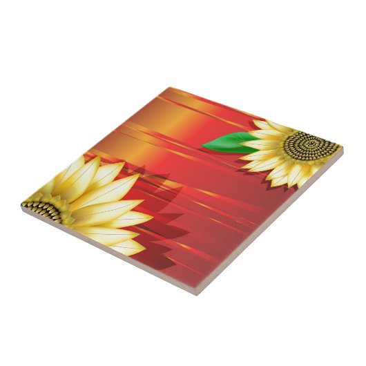 Sonnenblume Fliese (Seite)