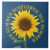 Sonnenblume Fliese (Vorderseite)