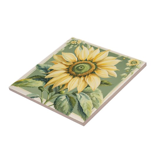 Sonnenblume Fliese (Seite)