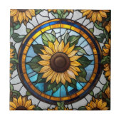Sonnenblume Fliese (Vorderseite)